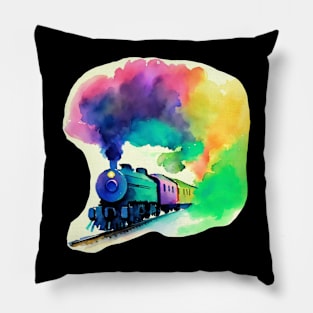 Locomotive Train Pillow