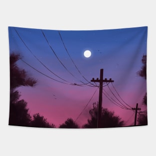 Dusk Moon Tapestry