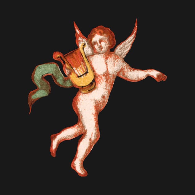 Vintage Flying Cherub by TRNCreative