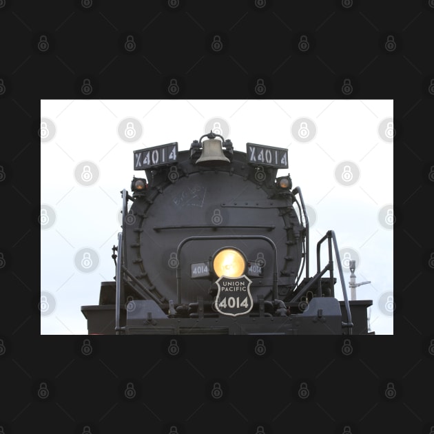 Big Boy 4014 closeup with a light on the front. by ROBERTDBROZEK