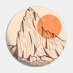 Orange sun cliffs Pin