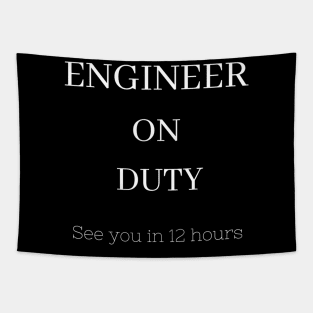 Engineer on Duty Tapestry
