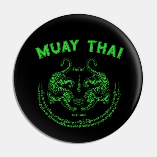 Muay Thai Tiger Sak Yant Tattoo Kickboxing Thailand Pin