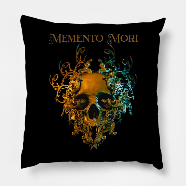 Memento Mori Pillow by TJWDraws