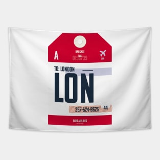 London Luggage Tag Tapestry