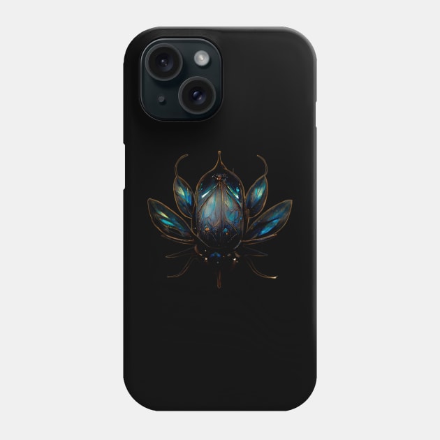 Dark Kyan Beetle Phone Case by Alternate Reality Store