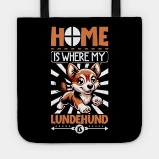 Home is with my Norwegian Lundehund Tote