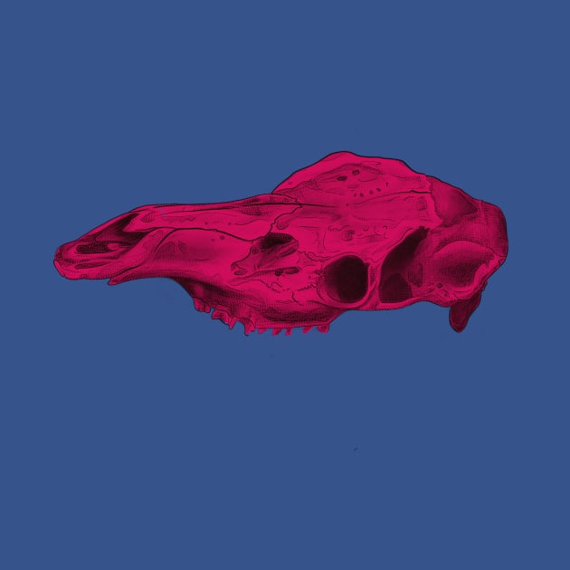 Neon Skull by Haack Art