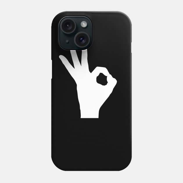 OK hand Phone Case by designbek