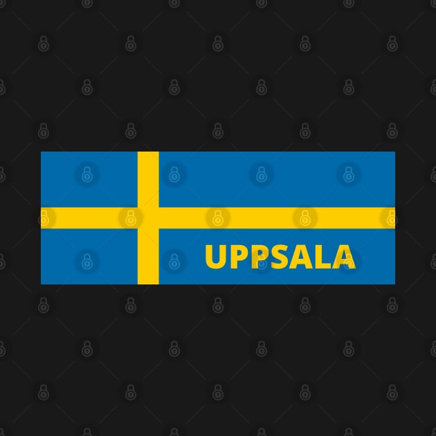 Uppsala City in Swedish Flag by aybe7elf