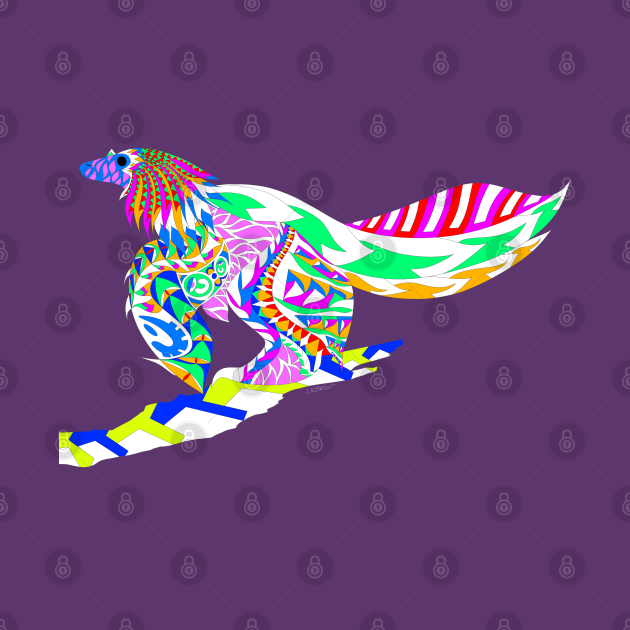 winged velociraptor