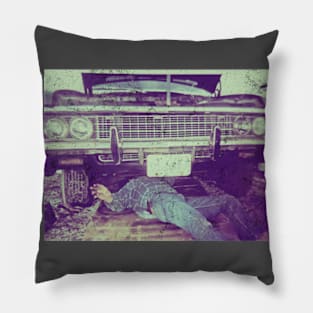 Retro Car Repair Pillow