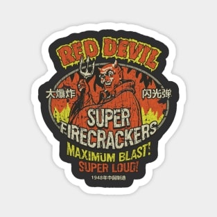Red Devil Super Firecrackers 1948 Magnet