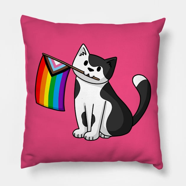 Pride Cat Pillow by Doodlecats 