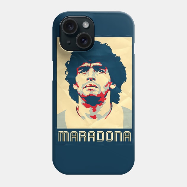 Print Diego Maradona Phone Case by Mande Art