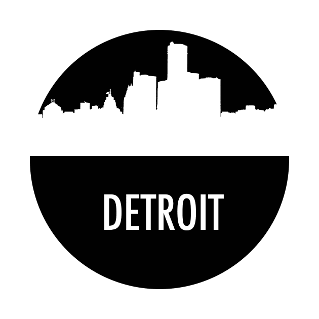 Detroit Skyline Cutout by sasquatchbear