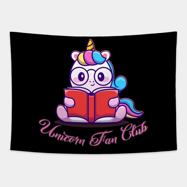 Unicorn Fan Club Tapestry by capo_tees