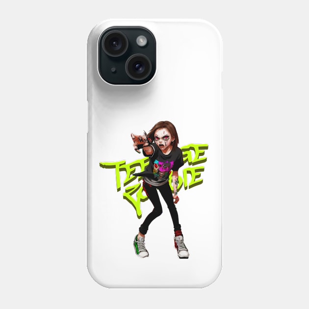 Zombie Teenage Girl Halloween Phone Case by Distinct Designs NZ