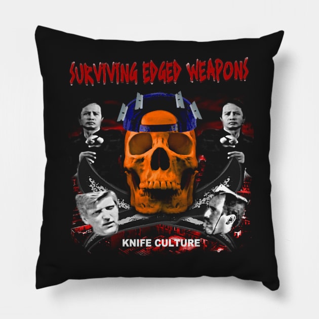 Surviving Edged Weapon Pillow by metalshirts