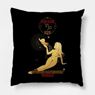 Strong Capricorn woman Pillow