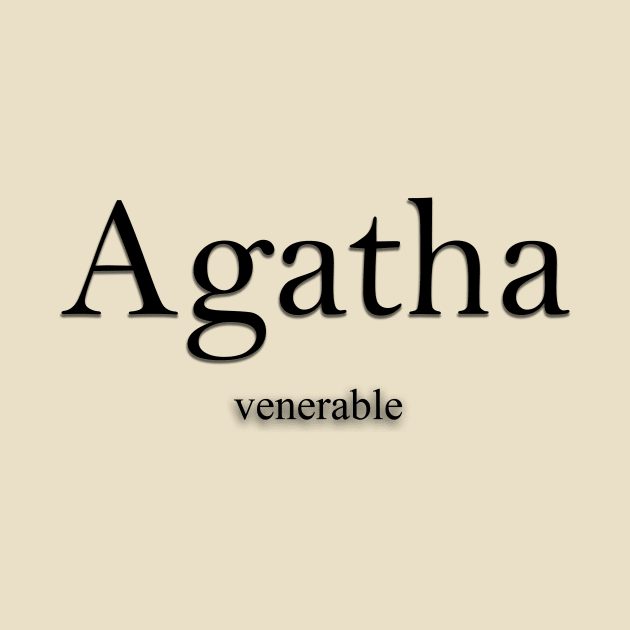 Agatha Name meaning by Demonic cute cat