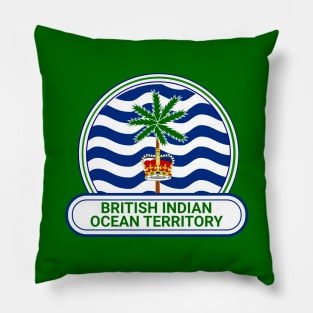 British Indian Ocean Territory Country Badge - British Indian Ocean Territory Flag Pillow