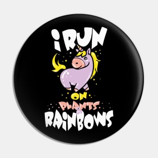 Funny Vegan Shirts I diet veggies unicorn gift Pin