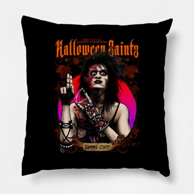 Halloween Saints: Sammi Curr Pillow by Chad Savage