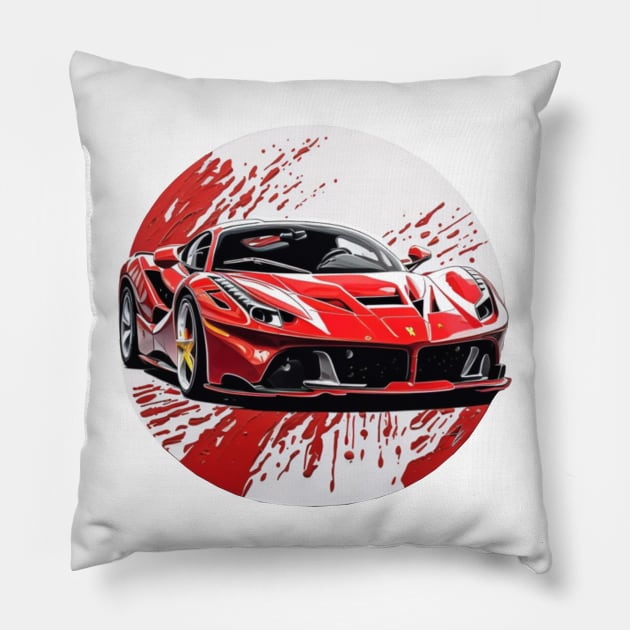 Ferrari la Ferrari design Pillow by Auto-apparel