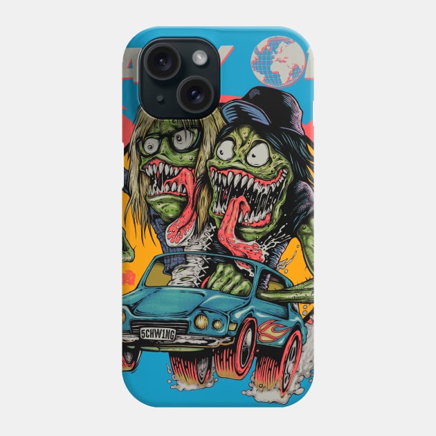 "PARTY ON!" BLUE Phone Case by joeyjamesartworx