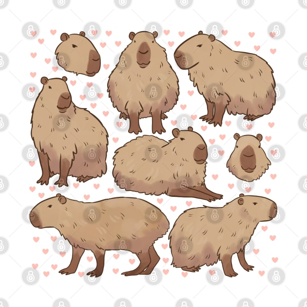 Cute capybara illustration by Yarafantasyart