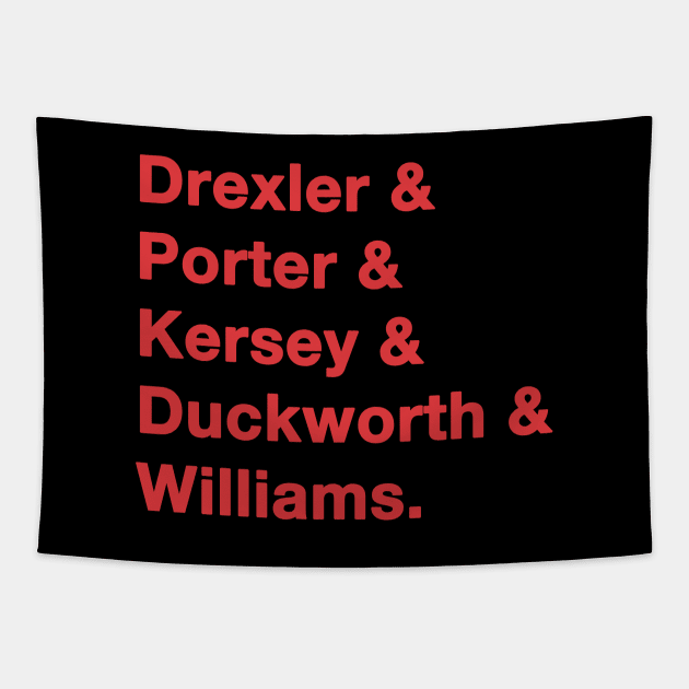 1991 Portland Trailblazer Greats Tapestry by IdenticalExposure