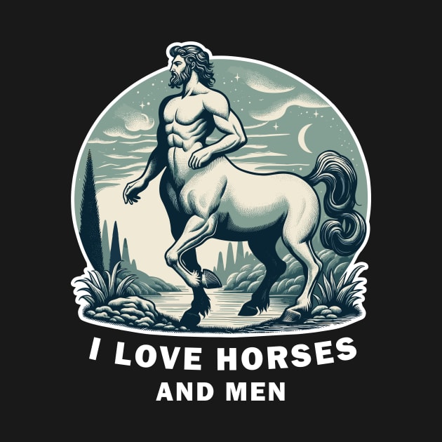 Centaur Ancient greek Mythical beast, funny graphic t-shirt, for women who love horses and men. by Cat In Orbit ®