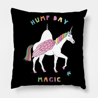 Hump Day Winged Unicorn Pillow