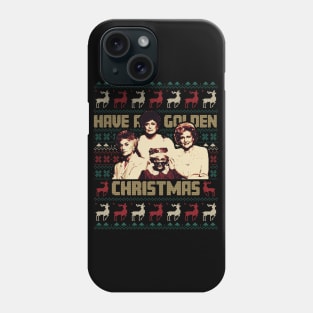 Have A Golden Christmas Ugly Christmas Pattern Phone Case