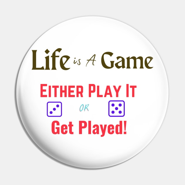 Life is a game - Growth Mindset stickers Pin by ViralAlpha