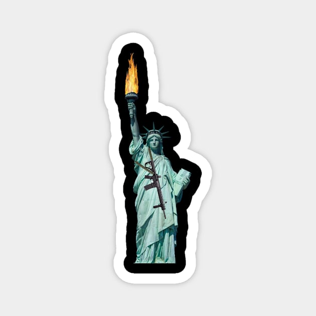 STATUE OF LIBERTY GUN RIGHTS Magnet by Cult Classics