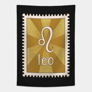 Leo Zodiac Sign Stamp Tapestry