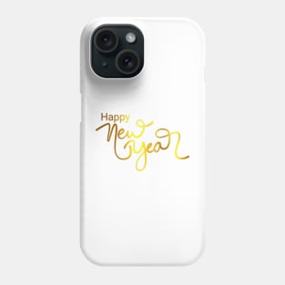 Happy New Year Golden Phone Case