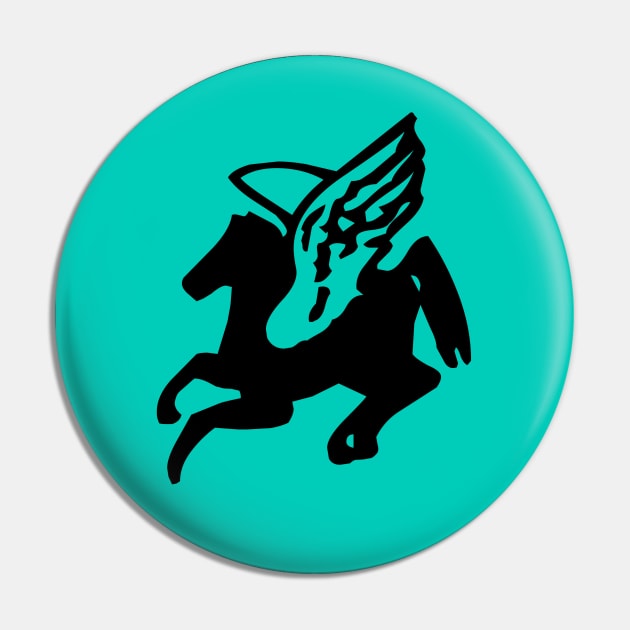 Pegasus, Flying Horse Pin by Salaar Design Hub