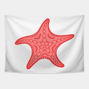 Starfish (red) Tapestry