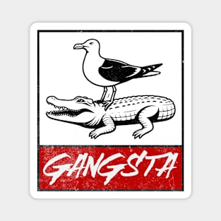 Fearless Seagull Gangsta - Funny Magnet