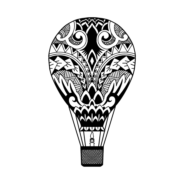 Tribal Hot Air Balloon by JR Tattoos