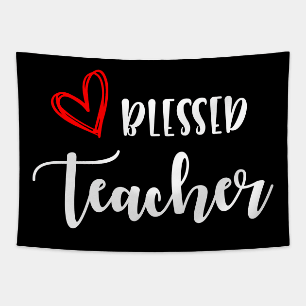 Blessed Teacher Tapestry by evermedia