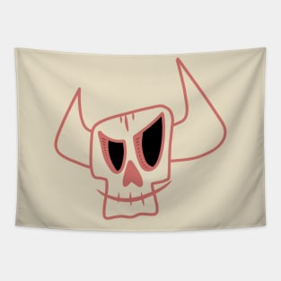 Angry skull Tapestry