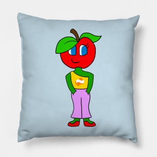 Cartoon Apple Girl Pillow