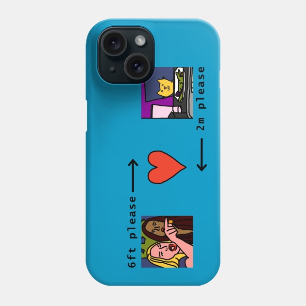 Funny Quarantine Quotes From Woman Yelling at a Cat Phone Case by ellenhenryart