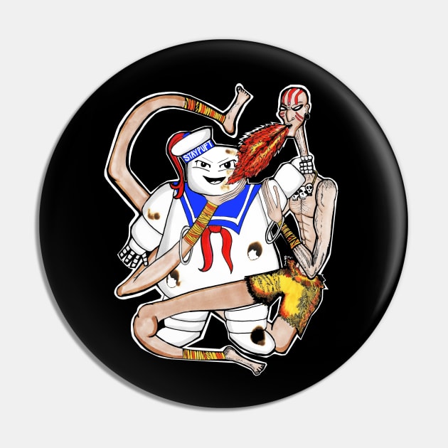 Stay Puft v.s Dhalsim Pin by speciezasvisuals