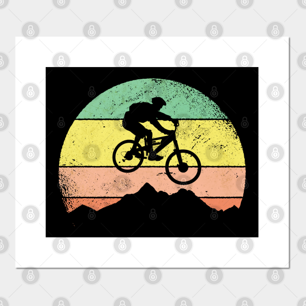 Vintage Retro Mountain Bike MTB Downhill Biking Felpa