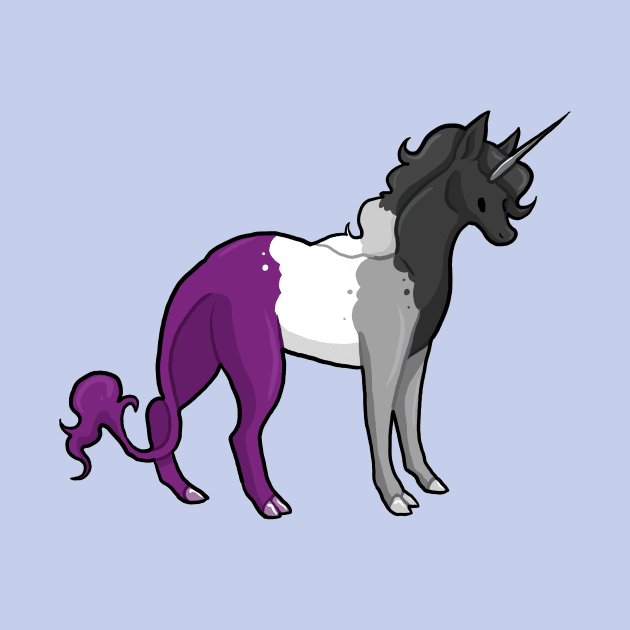 Asexual Pride Unicorn by Khalico